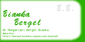 bianka bergel business card